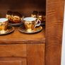 Rustic Solid Oak Bookcase Bureau Image 6