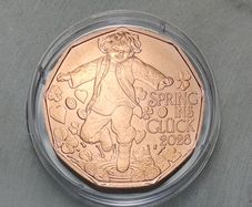 Austria 5 Euro Copper Uncirculated Coin 2025 - Jump for Joy