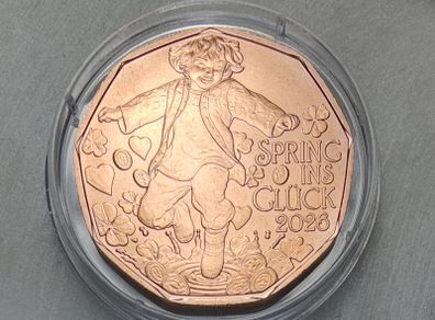 Austria 5 Euro Copper Uncirculated Coin 2025 - Jump for Joy