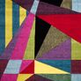 Multicoloured Large Rugs for Living Room Soft Thick Colorful Bedroom Rug Geometric Design Door & Floor Mat (Polygone, 160 x 230 cm) Image 3