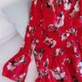 NY Collection Red Floral Blouse - Size 12 Image 6