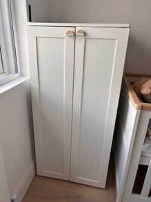 IKEA Platsa children's wardrobe with panelled doors.