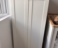 IKEA Platsa children's wardrobe with panelled doors.