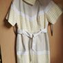 Karen millen belted Yellow Stripe Dress UK 12 Image 2