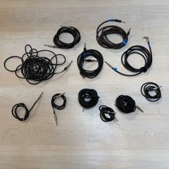 Collection of various instrument jack cables