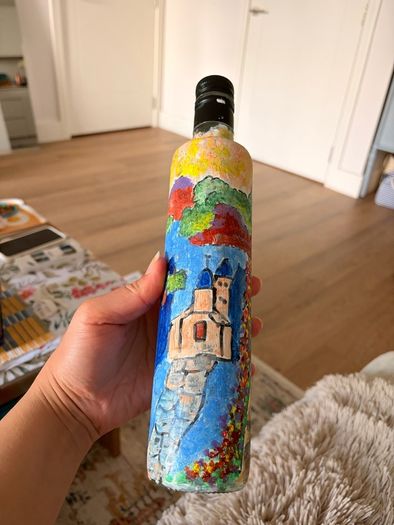 Hand Painted Bottle