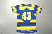 Old Ruts FC (S) Player Issue Rugby Jersey  Raging Bull Shirt  Yellow Blue Small