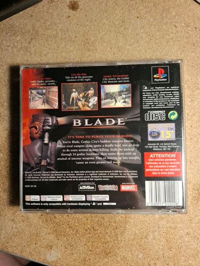 Blade PlayStation 1 PS1 PAL Complete With Manual