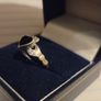 925 Sterling Silver Claddagh with Onyx Stone Ring - Fully hallmarked Image 3