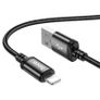 Hoco X89 Lightning 2.4A Braided Charging Cable 1M Black Image 2