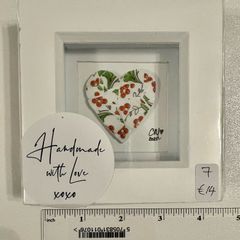 Handmade framed Mosaic Heart