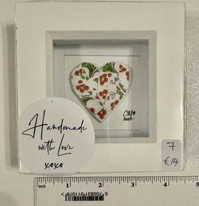 Handmade framed Mosaic Heart