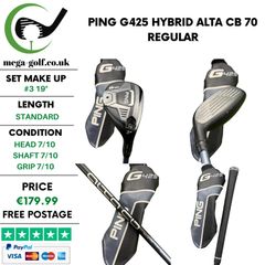 Ping G425 Hybrid / #3 19 Degree / Alta CB 70 Regular
