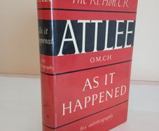 As it Happened by C. R. Attlee (GT100)