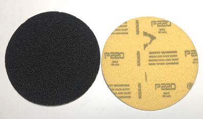 100PC 125mm Velcro Silicone Carbide Disc Pads 220 GRIT + FREE BACKER