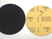 100PC 115mm Velcro Silicone Carbide Disc Pads 220 GRIT FREE BACKER