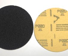 100PC 115mm Velcro Silicone Carbide Disc Pads 220 GRIT FREE BACKER