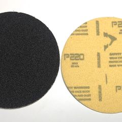 100PC 115mm Velcro Silicone Carbide Disc Pads 220 GRIT FREE BACKER