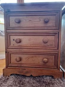 Solid Pine bedside lockers
