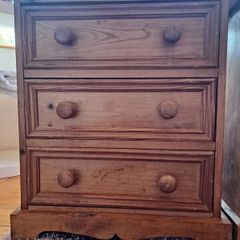 Solid Pine bedside lockers