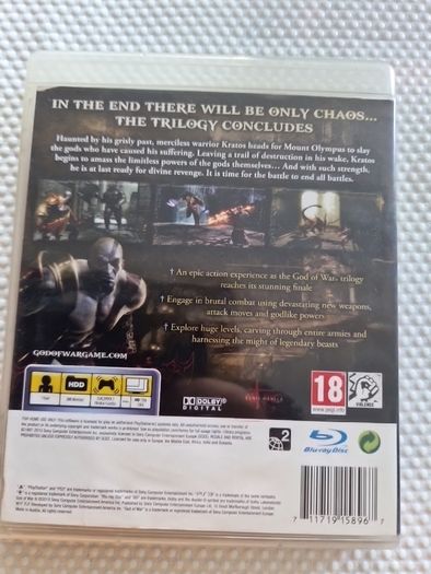 God of War III PlayStation 3 Ps3 Games Original