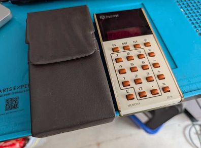 Rockwell 20R Calculator with Case circa 1973 - For parts or not working