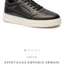 Emporio Armani leather trainers Image 3