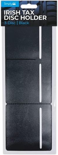 Simply ITDH002 Black Self Adhesive Easy Remove Tax Insurance Certificate Holder