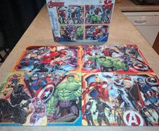 8 x 100 pce Marvel and Minions jigsaws