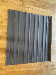 Grey/Blue Roman Blackout Blind