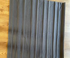 Grey/Blue Roman Blackout Blind