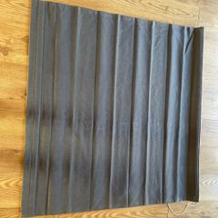 Grey/Blue Roman Blackout Blind