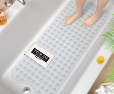 HITSLAM Non Slip Bath Mat for Tub 101 x 40 cm Clear Shower Mat - Brand New