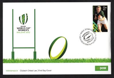 2017 Ireland Women's Rugby World Cup Commemorative Stamp An Post First Day Cover (FDC)