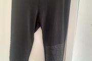 ladies black leather look spanks  leggings