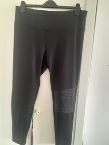 ladies black leather look spanks  leggings