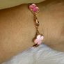 Rose pink MOP clover bracelet Image 2