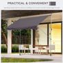 3 x 1.5m Balcony Manual Adjustable Awning Image 8