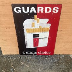 Guards Cigarette Tin Sign