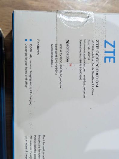 ZTE MU5120 5g portable router