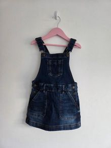 3-4years, Fatface Denim Pinafore - Like New
