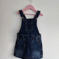 3-4years, Fatface Denim Pinafore - Like New