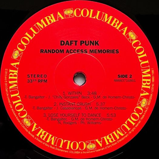 Daft Punk  Random Access Memories 2x Vinyl, LP