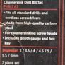 Parkside 7 piece countersink drill bit set Image 4