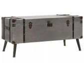 Coffee Table MDF and Aluminium 102x51x47.5 cm