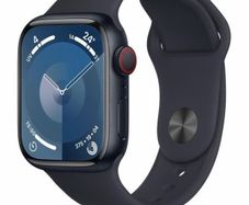 Apple Watch Series 9 (2023) GPS 45mm Aluminium in Midnight with Black Sport Band