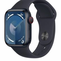 Apple Watch Series 9 (2023) GPS 45mm Aluminium in Midnight with Black Sport Band