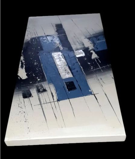Ex-Harrods Modern Abstract Canvas Painting
