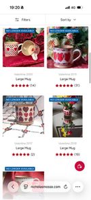Wanted Nicholas Mosse Valentines Mugs