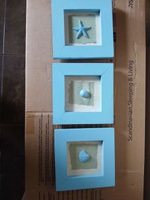 Shell photo frames x3